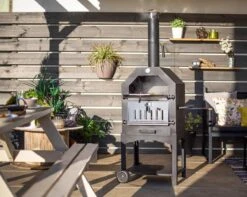 Merkloos MaxxGarden Pizza Oven - Smoker Barbecue Houtskool 45 X 65 X 158cm -Barbecue Series Winkel 1200x956