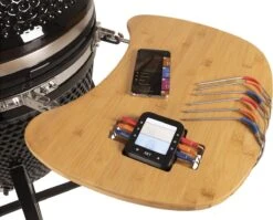 Patton - Kamado 21" - Premium Black - Keramische Barbecue - Incl. Bluetooth Kerntemperatuurmeter - LED Verlichting - Large - Compleet - Zwart -Barbecue Series Winkel 1200x969 1