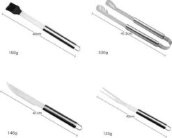 Sens Design BBQ Accesoires - 18 Delig - BBQ Gereedschapset Koffer 2 Sens Design BBQ Accesoires - 18 Delig - BBQ Gereedschapset Koffer -Barbecue Series Winkel 1200x969