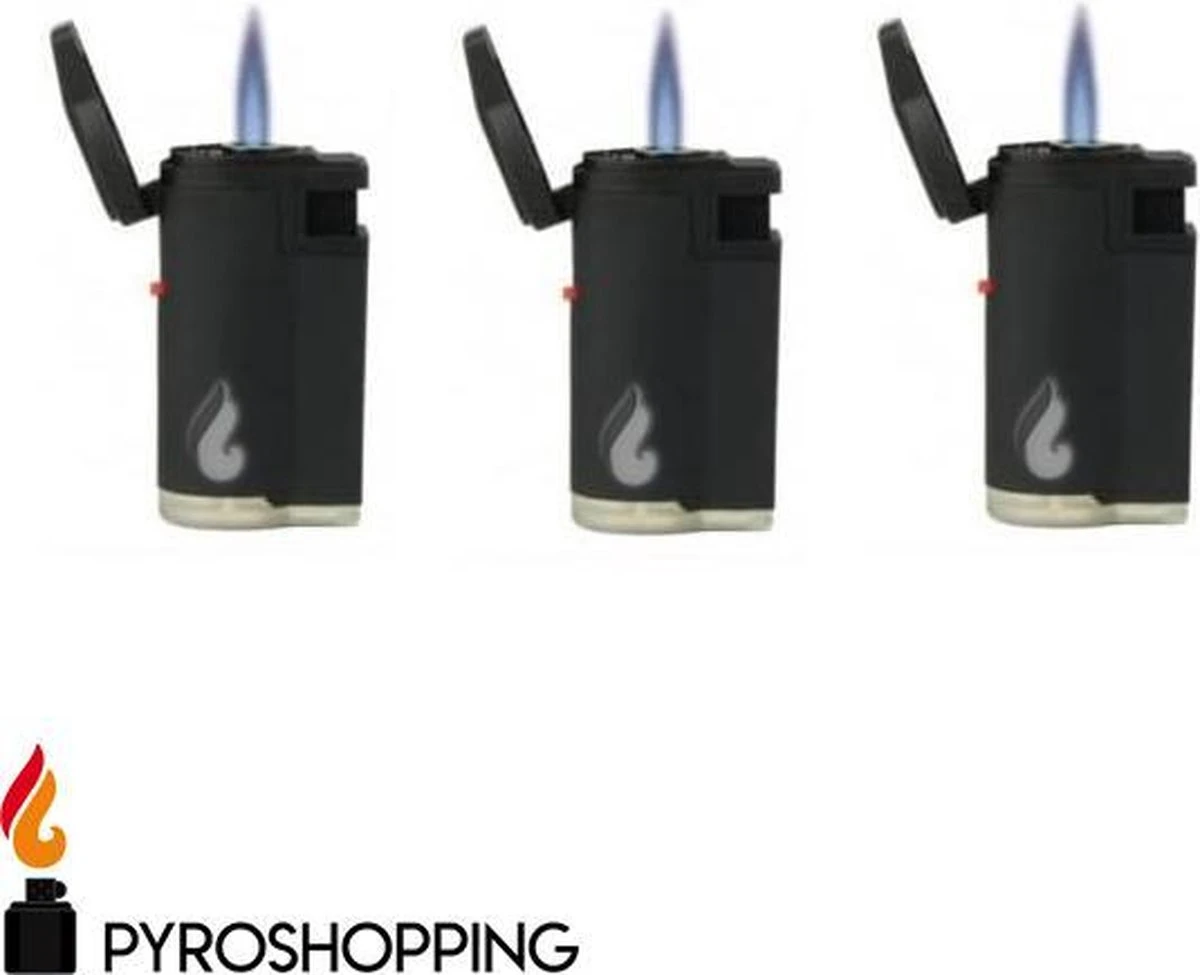 Pyroshopping Blackline stormaansteker rubber hervulbare gasaansteker zwart Pyroshopping Blackline Stormaansteker Rubber Hervulbare Gasaansteker Zwart -Barbecue Series Winkel