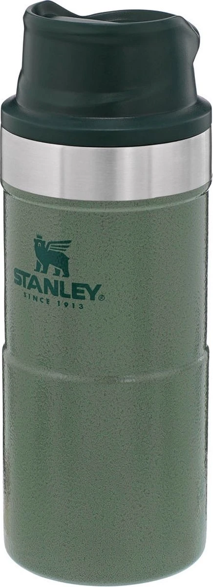 Stanley Trigger-Action Travel Mug 0.35L - thermosfles - Hammertone Green Stanley Trigger-Action Travel Mug 0.35L - Thermosfles - Hammertone Green -Barbecue Series Winkel