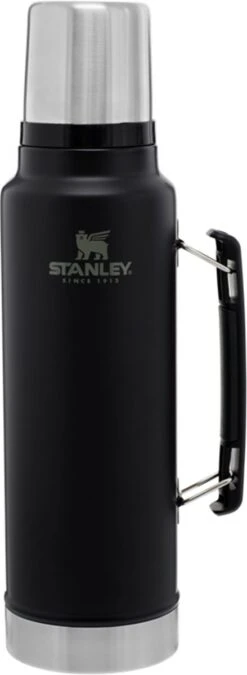 Stanley The Legendary Classic Bottle 1,00L - Thermosfles - Matte Black -Barbecue Series Winkel 439x1200 1