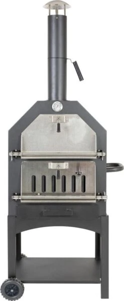 Merkloos MaxxGarden Pizza Oven - Smoker Barbecue Houtskool 45 X 65 X 158cm -Barbecue Series Winkel 495x1200