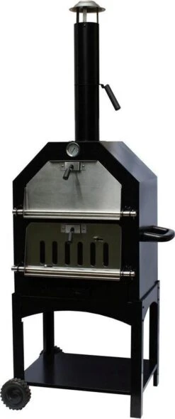 Merkloos MaxxGarden Pizza Oven - Smoker Barbecue Houtskool 45 X 65 X 158cm -Barbecue Series Winkel 503x1200