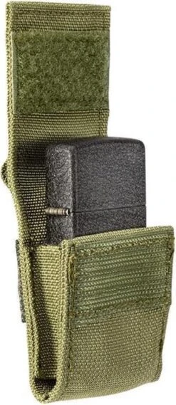 Zippo Tactical Molle Pouch / Hoes En Black Crackle Benzine Aansteker Geschenk Set OD Green -Barbecue Series Winkel 521x1200