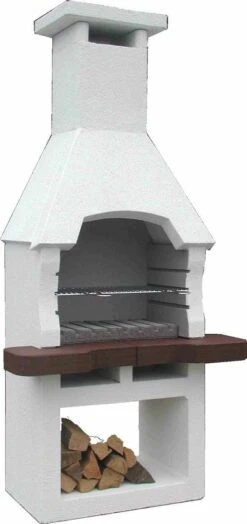 Integard Tuinhaard Houtskoolbarbecue Beton Nr. 9 -Barbecue Series Winkel 566x1200