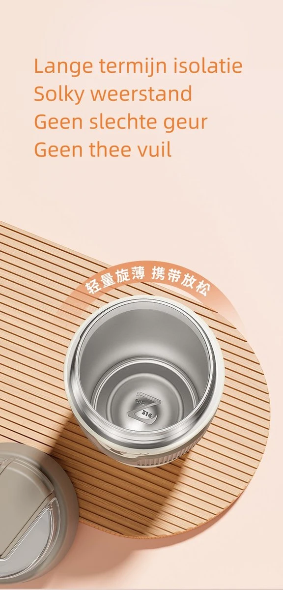 Floraweg Cup - Drinkbeker To GO- Lekvrij Dubbelwandig ,RVS 316, Thermosbeker Koffiebeker- Koffie en Thee - 400ml Waarschuw en koud drankje- Grijs Floraweg Cup - Drinkbeker To GO- Lekvrij Dubbelwandig ,RVS 316, Thermosbeker Koffiebeker- Koffie En Thee - 400ml Waarschuw En Koud Drankje- Grijs -Barbecue Series Winkel