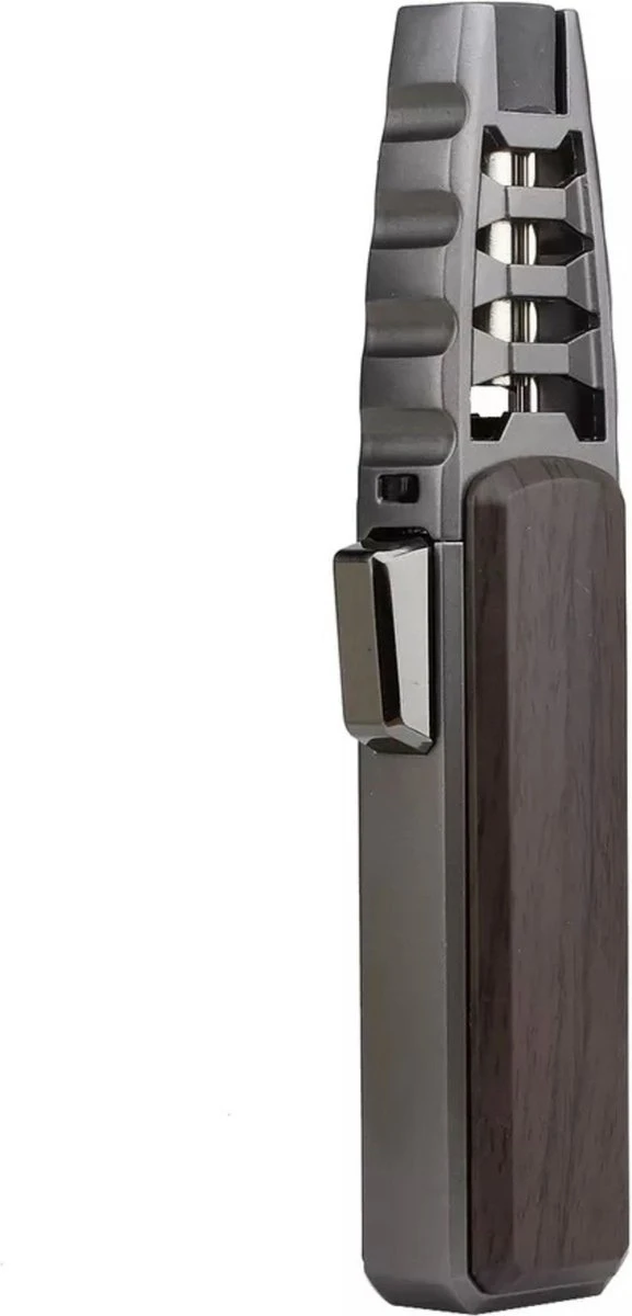 Turbo Jetflame Aansteker - Gasbrander - Vuurwerk Torch - Crème Brûlée Brander - BBQ en Sigaren Aansteker - Windproof - Walnoothout met Grijze Metalen Behuizing Merkloos Turbo Jetflame Aansteker - Gasbrander - Vuurwerk Torch - Crème Brûlée Brander - BBQ En Sigaren Aansteker - Windproof - Walnoothout Met Grijze Metalen Behuizing -Barbecue Series Winkel