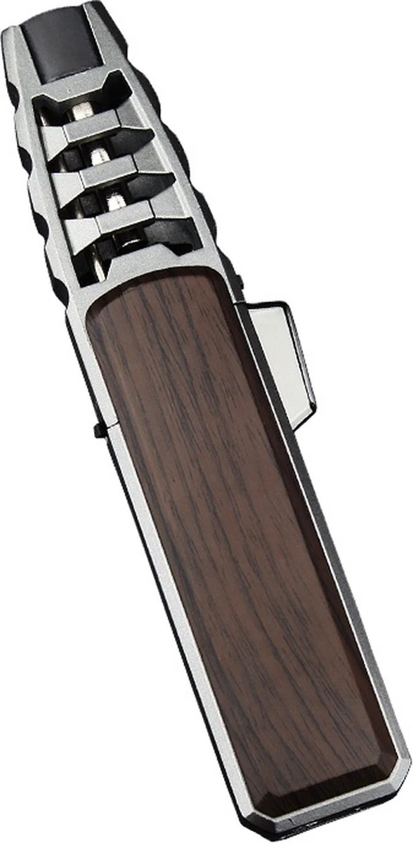 Turbo Jetflame Aansteker - Gasbrander - Vuurwerk Torch - Crème Brûlée Brander - BBQ en Sigaren Aansteker - Windproof - Walnoothout met Grijze Metalen Behuizing Merkloos Turbo Jetflame Aansteker - Gasbrander - Vuurwerk Torch - Crème Brûlée Brander - BBQ En Sigaren Aansteker - Windproof - Walnoothout Met Grijze Metalen Behuizing -Barbecue Series Winkel