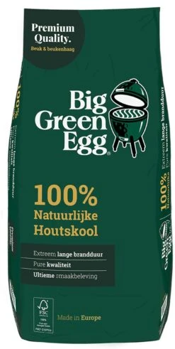 Big Green Egg BigGreenEgg Houtskool Europa 9kg - 1 Zak -Barbecue Series Winkel 604x1200