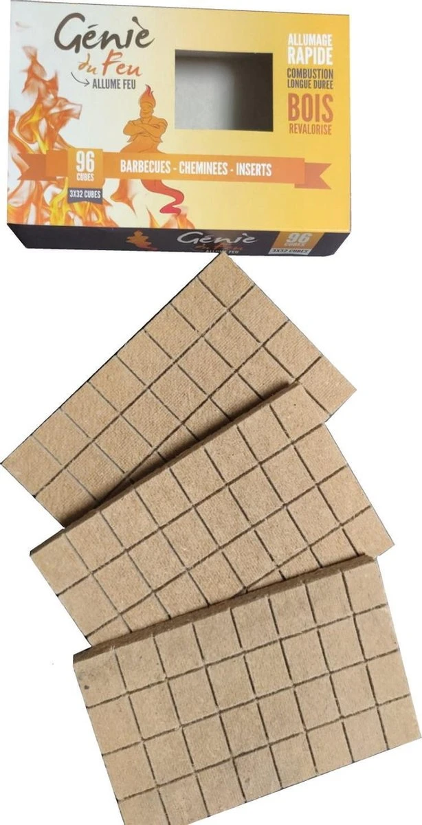 Genie Du Feu Aanmaakblokjes Bruin - 1344 Stuks - Voordeel Verpakking Genie Du Feu Aanmaakblokjes Bruin - 1344 Stuks - Voordeel Verpakking -Barbecue Series Winkel