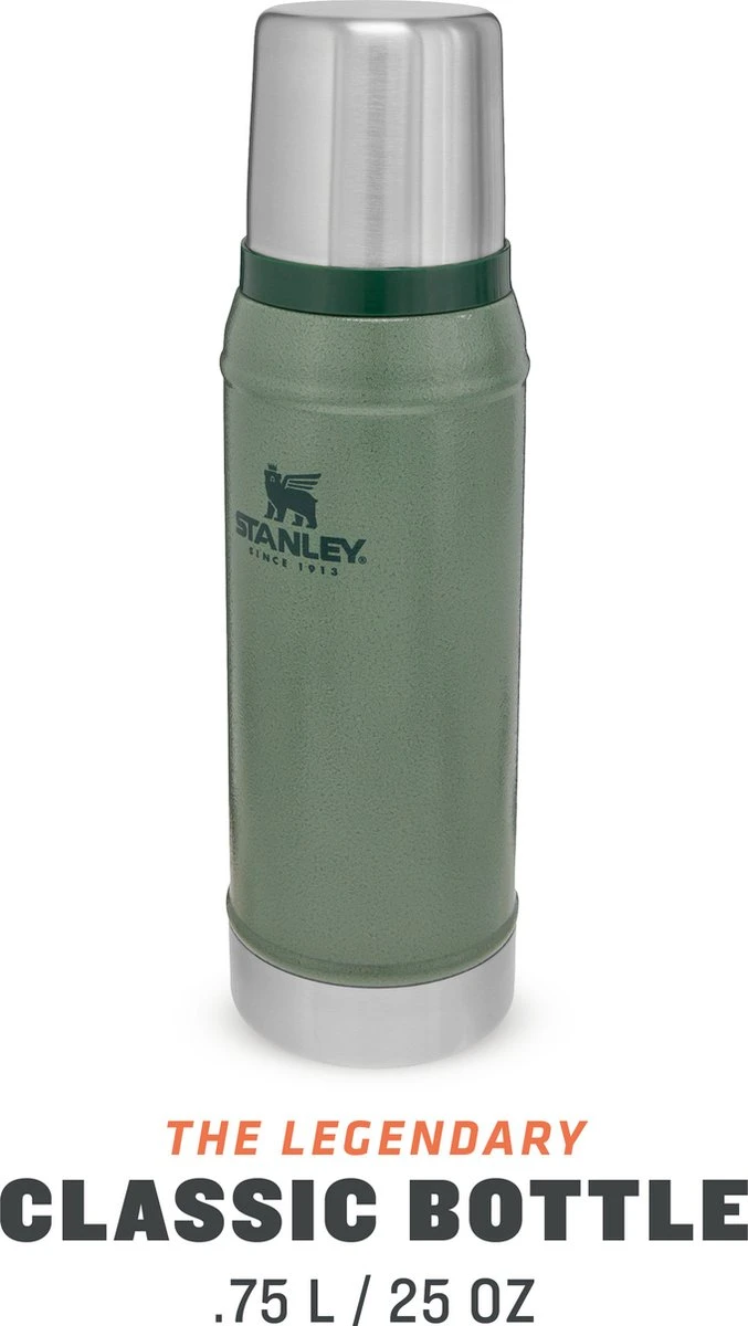 Stanley The Legendary Classic Bottle 0,75L - thermosfles - Hammertone Green Stanley The Legendary Classic Bottle 0,75L - Thermosfles - Hammertone Green -Barbecue Series Winkel 677x1200 2
