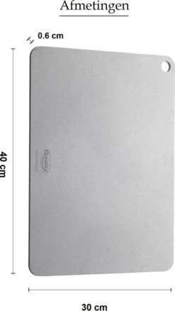 Pizzasteen Van Staal – Pizza Steen - Pizza En Brood Bakken - 40 X 30 X 0,6 Cm - Cadeau Voor Man - Kitchen Steel By Qwality -Barbecue Series Winkel 677x1200