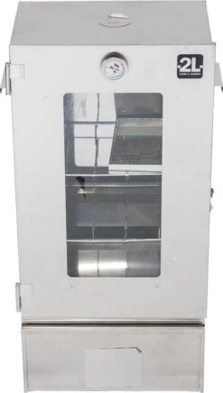 2-L Home & Garden XL Rookoven - RVS - 80x40x28 Cm - 3 Etages -Barbecue Series Winkel 680x1200