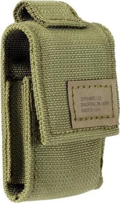 Zippo Tactical Molle Pouch / Hoes En Black Crackle Benzine Aansteker Geschenk Set OD Green -Barbecue Series Winkel 713x1200