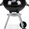 BBQ Collection Houtskoolbarbecue - Kogelbarbecue 45 X 60 Centimeter - Ronde Barbecue - Barbecue Op Wielen - Zwart - Metaal