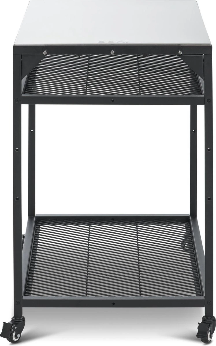 Ooni - Tafel - Medium - Pizza tafel - 60x80x 90cm - RVS - Zwart Ooni - Tafel - Medium - Pizza Tafel - 60x80x 90cm - RVS - Zwart -Barbecue Series Winkel