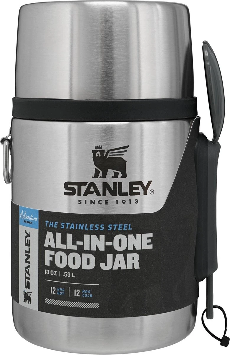 Stanley The Stainless Steel All-in-One Food Jar 0,53L - thermosfles - Stainless Steel Stanley The Stainless Steel All-in-One Food Jar 0,53L - Thermosfles - Stainless Steel -Barbecue Series Winkel
