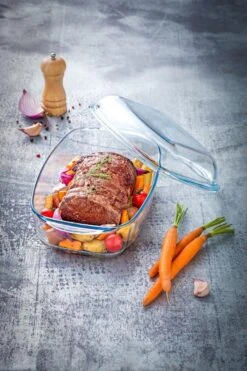 Pyrex - Essentials Schaal Rechthoek Met Deksel 6,5 Liter - Transparant -Barbecue Series Winkel 800x1200 22