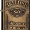 Aansteker Zippo Jack Daniel's Label Brass Emblem