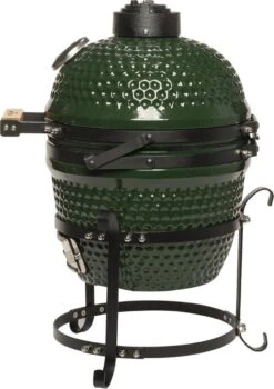 Patton Kamado Keramische Houtskoolbarbecue - 13" - Grilloppervlak Ø 28 Cm - Inclusief Heatdeflector - Groen 2 Patton Kamado Keramische Houtskoolbarbecue - 13" - Grilloppervlak Ø 28 Cm - Inclusief Heatdeflector - Groen -Barbecue Series Winkel 848x1200 1
