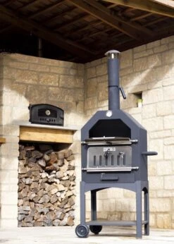 Merkloos MaxxGarden Pizza Oven - Smoker Barbecue Houtskool 45 X 65 X 158cm -Barbecue Series Winkel 856x1200 1