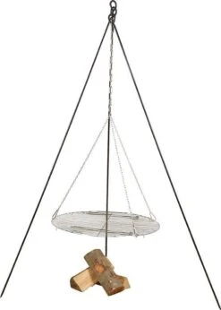 Esschert Design - Driepoot Met Ketting - Haardvuur Accessoires - Staal - Zwart -Barbecue Series Winkel 857x1200