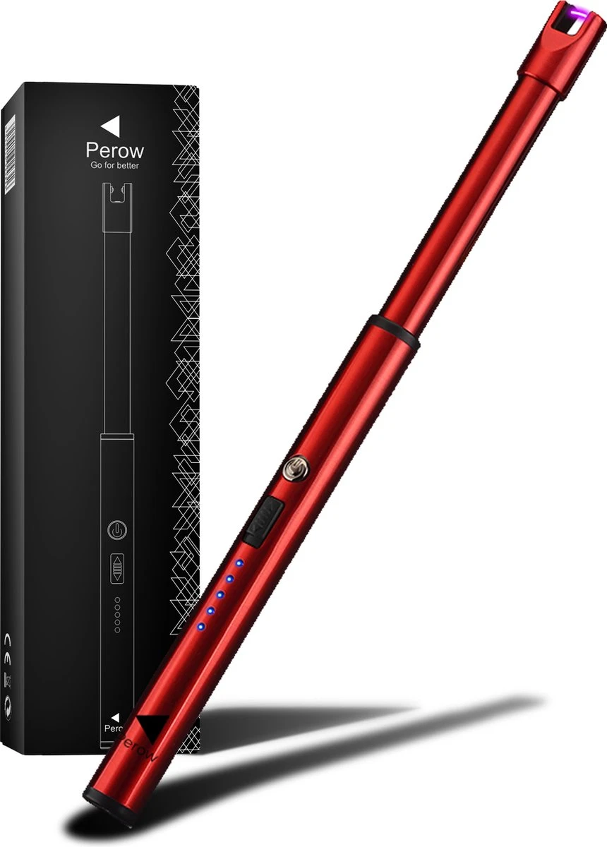 Oplaadbare Lange Dunne Elektrische Aansteker - Duurzame Plasma Aansteker - Inclusief Cadeauverpakking - BBQ – Kaarsen – Rood Oplaadbare Lange Dunne Elektrische Aansteker - Duurzame Plasma Aansteker - Inclusief Cadeauverpakking - BBQ – Kaarsen – Rood -Barbecue Series Winkel