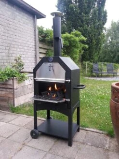 Merkloos MaxxGarden Pizza Oven - Smoker Barbecue Houtskool 45 X 65 X 158cm -Barbecue Series Winkel 900x1200 20