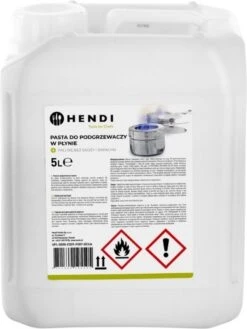 Hendi Brandpasta Voor Chafing Dish - Brandgel Jerrycan - 5 Liter