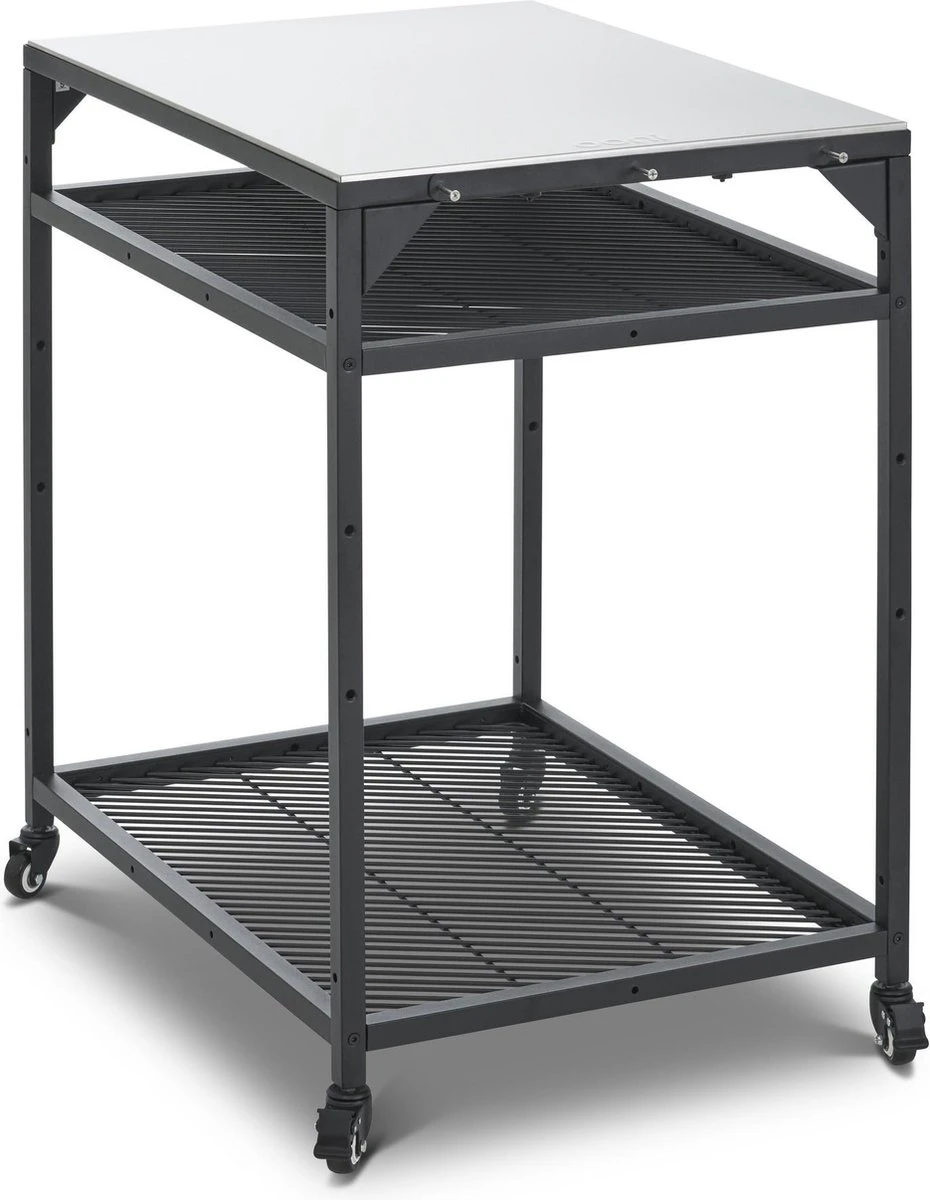 Ooni - Tafel - Medium - Pizza tafel - 60x80x 90cm - RVS - Zwart Ooni - Tafel - Medium - Pizza Tafel - 60x80x 90cm - RVS - Zwart -Barbecue Series Winkel