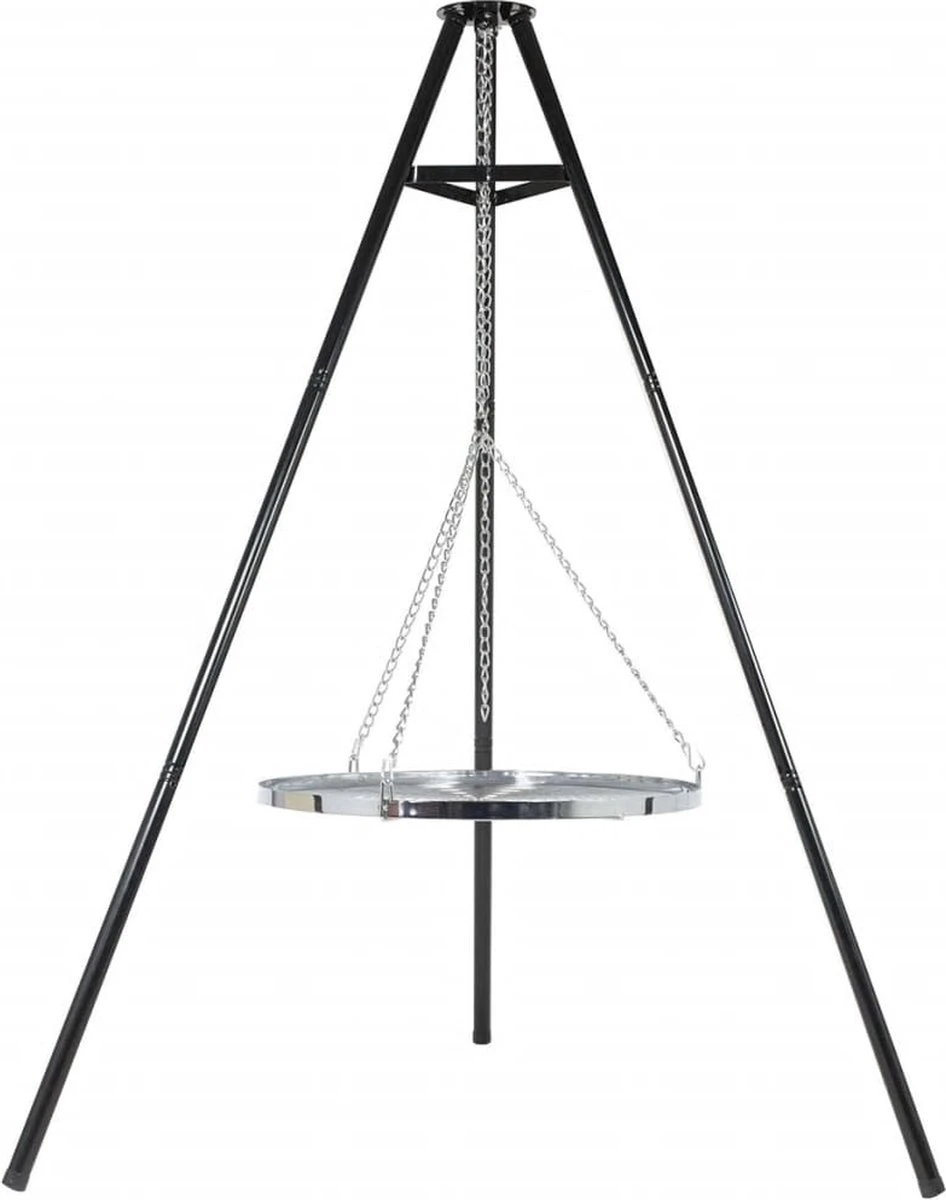 BBGRILL Driepoot barbecue zwart 172 cm BBQ TRIPOD BBGRILL Driepoot Barbecue Zwart 172 Cm BBQ TRIPOD -Barbecue Series Winkel