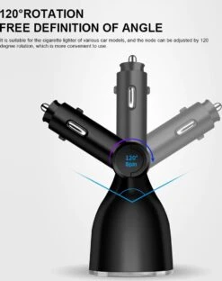 Auto Sigarettenaansteker Splitter - Losse Oplader - USB 2.0 A/USB 3.0 A 2 Poorten - Zwart - Snellader - Splitter - Auto Lader USB -Barbecue Series Winkel 951x1200