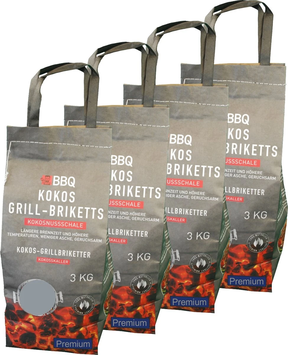 Kokosbriketten 12KG hoogwaardige kwaliteit voor de BBQ, 4 zakken á 3kg, kokosnootbriketten, Weber formaat briketten. Kokosbriketten 12KG Hoogwaardige Kwaliteit Voor De BBQ, 4 Zakken á 3kg, Kokosnootbriketten, Weber Formaat Briketten. -Barbecue Series Winkel 975x1200 3