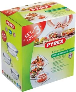 Pyrex Optimum Ovenschalenset 1,4 L - 2,1 L - 3 L - 21 X 18 X 8 Cm - 24 X 20 X 10 Cm - 27 X 23 X 11 Cm -Barbecue Series Winkel 993x1200 3